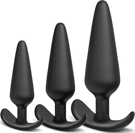 Amazon Silicone Anal Plug Pack Of 3 Butt Plugs Training Set For