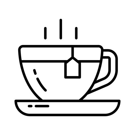 A Hot Tea Cup Vector Icon Design Hot Beverage Concept 25281995 Vector Art At Vecteezy