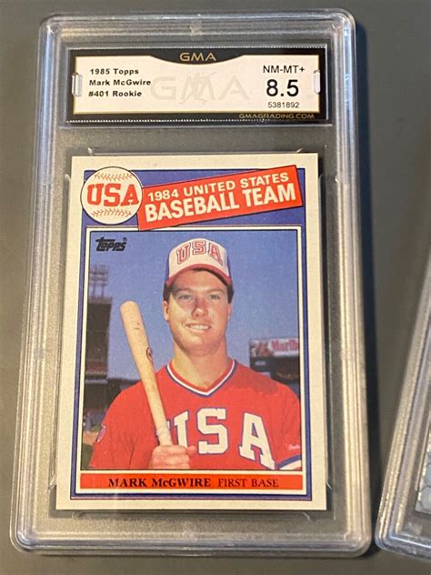 MARK MCGWIRE Rookie Card RARE 1985 OLYMPIC Graded CHROME PSA 10 RARE