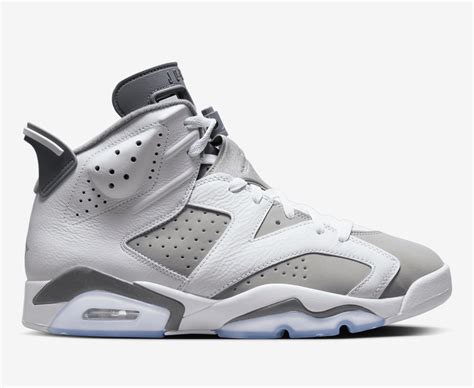 Jordan - AIR JORDAN 6 RETRO 'WHITE/MEDIUM GREY-COOL GREY' - VegNonVeg