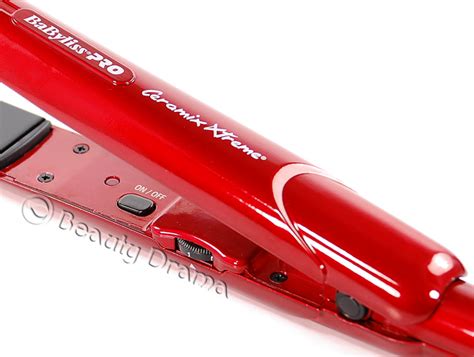 BaByliss Pro Ceramix Xtreme Ceramic Flat Iron 1" RED Dual Voltage Authentic