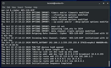 Cómo instalar y configurar el servidor OpenVPN en CentOS 8 7