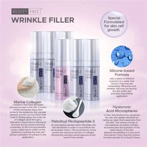 Wrinkle Filler Serum (5ml) + Wrinkle Filler Booster Gel (5 x 5ml) - Beauty Face