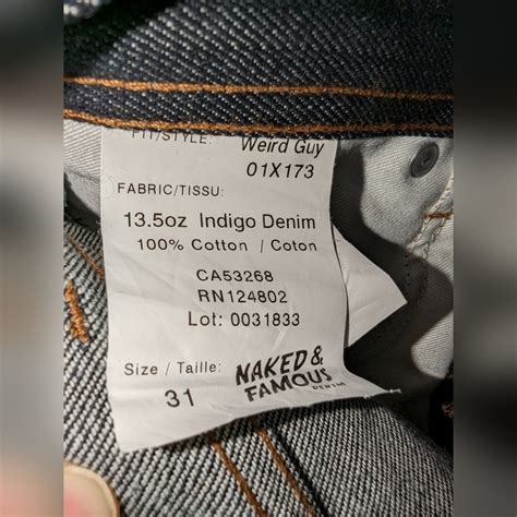 Naked And Famous Weird Guy Oz Indigo Denim Gem