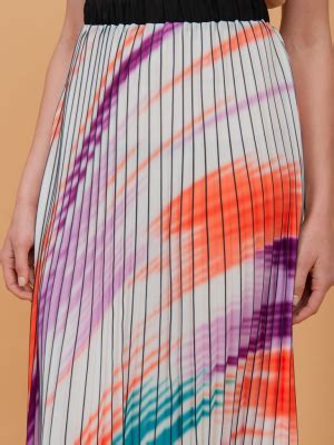 Daniel Rainn Multicolor A Line Midi Skirt Autumn