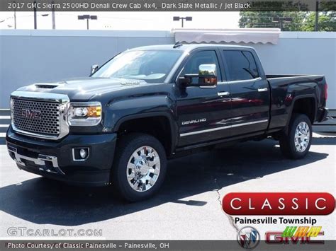 Dark Slate Metallic 2017 GMC Sierra 2500HD Denali Crew Cab 4x4 Jet