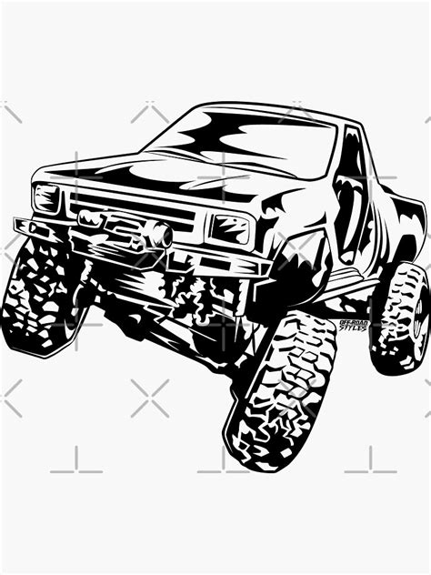 Truck Rock Crawler Tacoma Sticker For Sale By Offroadstyles Redbubble