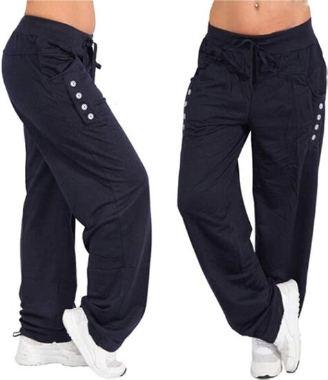 Pantalones Deportivos Para Hombre Holgados Y C Modos De Pierna Ancha