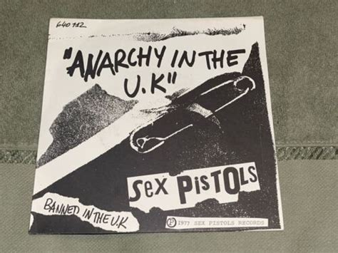 Sex Pistols Anarchy In The U K I Wanna Be Me Rpm Ex Ebay