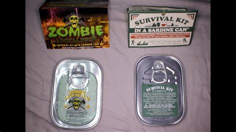 Zombie Apocalypse Survival Kit In A Sardine Can And Survival Kit In A