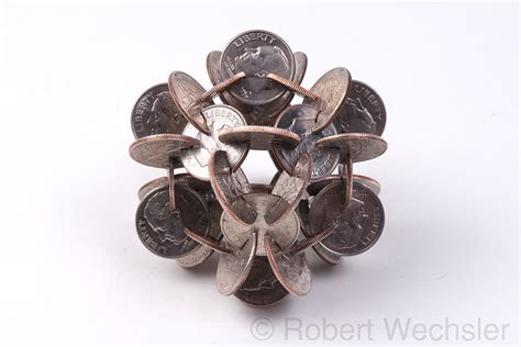 Geometric Coin Sculptures