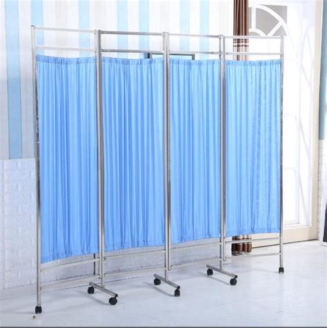 Medical Hospital Bed Screen Curtain Divider Folding Screen - China Ward ...