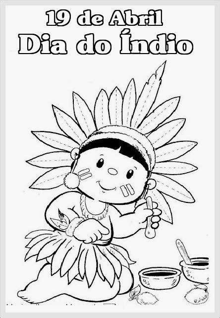Dia Do Indio Para Colorir - Companheiros da Educação: DIA DO ÍNDIO: DESENHOS PARA COLORIR.