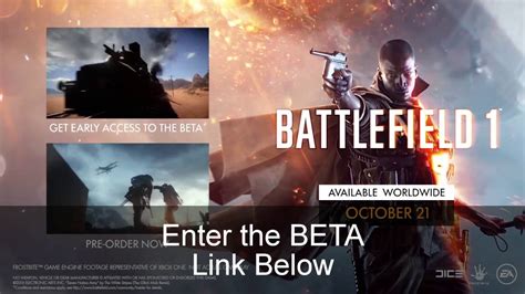 How To Get Battlefield 1 Multiplayer BETA FREE YouTube