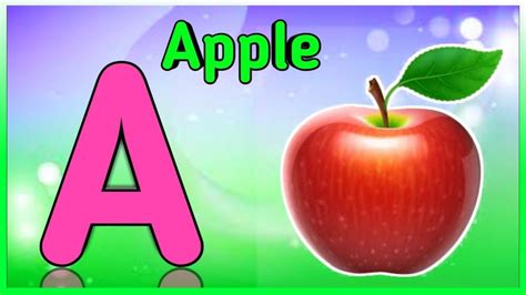 A For Apple B For Ball Abcd Phonics Sounds With Image Alphabet