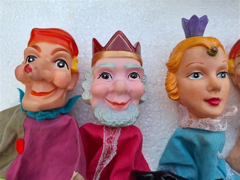 Merchandise figure - Vintage Walt Disney - hand puppets (16) - Rubber ...