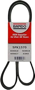 Amazon.com: ban.do 5PK1570 OEM Quality Serpentine Belt : Automotive