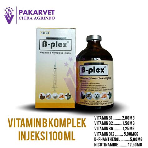 Jual B Plex 100 Ml PYRIDAM Vitamin B Komplek Untuk Ternak Shopee