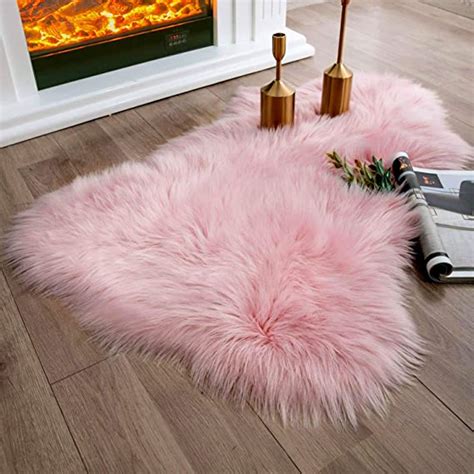 Amazon Ashler Faux Fur Rug Fluffy Shaggy Area Rug X Feet