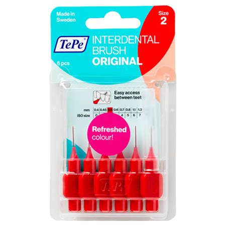 Tepe Brossettes Interdentaires Originales Rouge Mm Livraison De