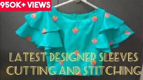 Designer Sleeves Cutting And Stitching Easy And Simple Method Youtube