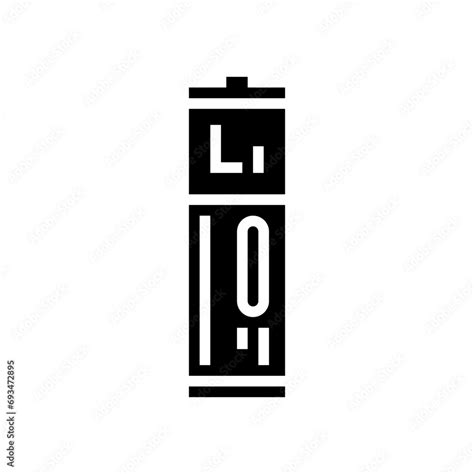 lithium ion battery glyph icon vector. lithium ion battery sign ...