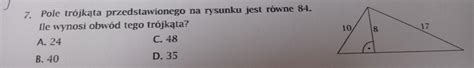 Pole Tr Jk Ta Przedstawionego Na Rysunku Jest R Wne Ile Wynosi