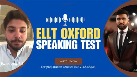 ELLT Speaking Test Oxford Speaking Mock Test ELLT Speaking