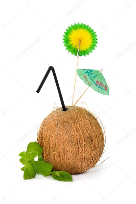 Refreshing tropical coconut drink — Stock Photo © sannie32 #2432962