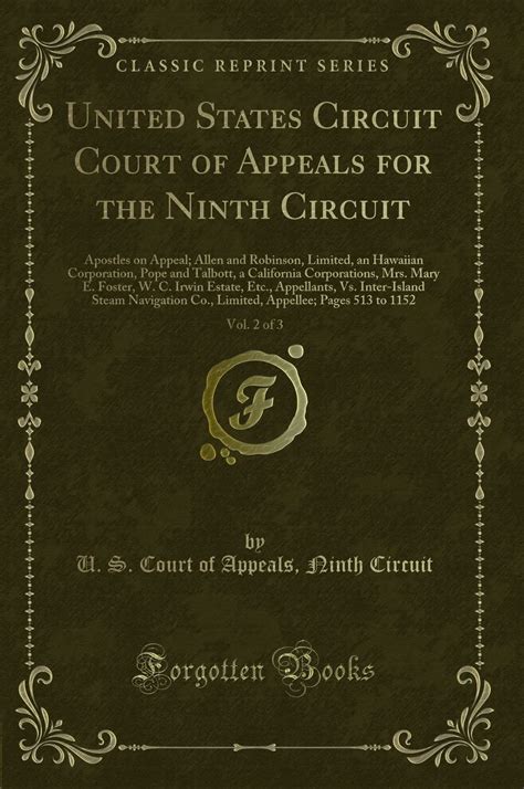 United States Circuit Court Of Appeals For The Ninth Circuit Vol 2 Of