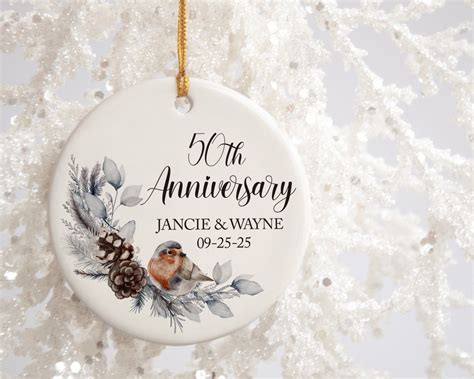 Personalized 50th Anniversary Gift Custom Anniversary Ornament Custom ...