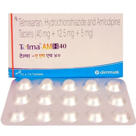 Telmavas H Telmisartan Hydrochlorothiazide Tablet 10 Tablets In 1