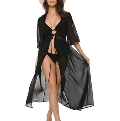 Sexy Beach Dress Swimwear Women Beachwear Cover Up Cardigan Bikini Cover Ups Kaftan Swimsuit