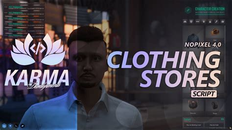 Fivem Karma Developments Clothing Barber Shop System Qbcore Youtube