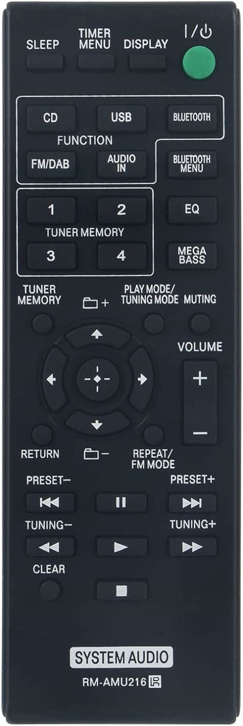 VINABTY RM AMU216 Replacement Remote Control Compatible With Sony Micro