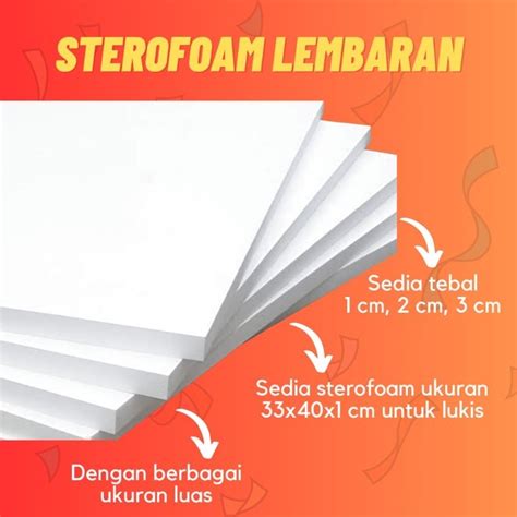 Jual Sterofoam Lembaran Tebal 2cm Styrofoam Murah Gabus Shopee