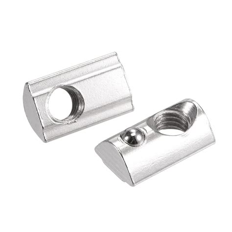 Uxcell M8 T Slot Nuts Roll In Spring T Nut With Ball Carbon Steel For