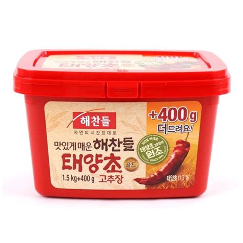 해찬들 태양초 골드 고추장 15kg 400g 이랜드통합몰