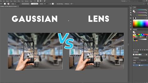 Gaussian Blur Vs Lens Blur Adobe Illustrator Tutoriál Youtube