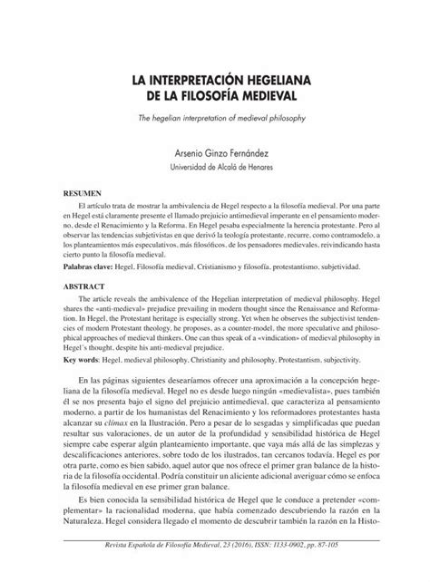 Pdf La Interpretaci N Hegeliana De La Filosof A Pdf Fileforma M S