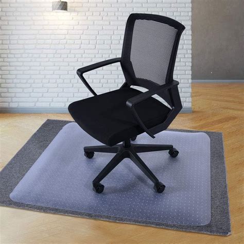 Rectangular Chair Mat For Carpet Protection Clear Transparent PVC Floor