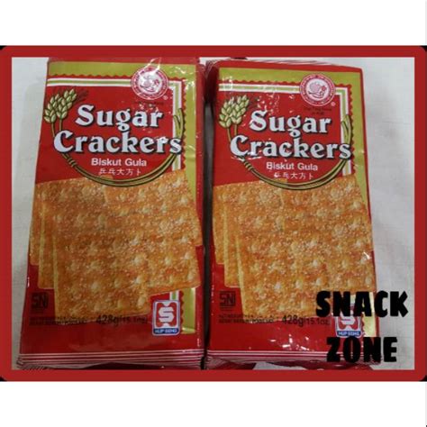 Jual HUP SENG SUGAR CRACKERS BISKUT GULA 428GR BISKUIT HUPSENG ASLI