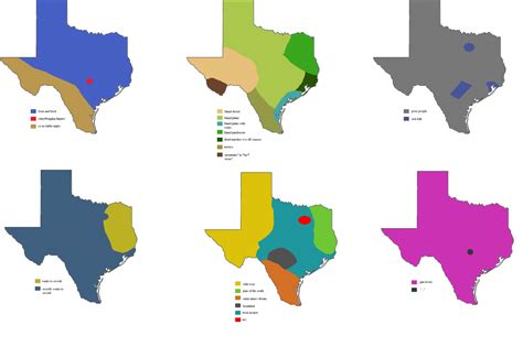 Six Ways To Divide Texas More Stereotype Maps Cartography Map