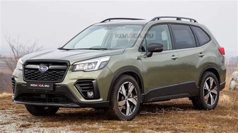 2022 Subaru Forester Facelift Rendered With Restyled Front Fascia Rear Bumper Autoevolution