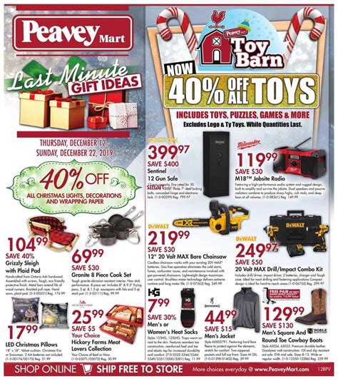 Peavey Mart Flyer December 12 to 22