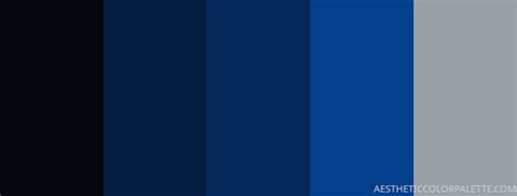 20 Dark Blue Color Palettes for Designing - Aesthetic Color Palette