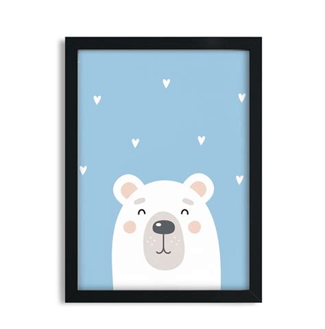 Quadro Decorativo Infantil Urso Ursinho 5356 45x33 Elo7