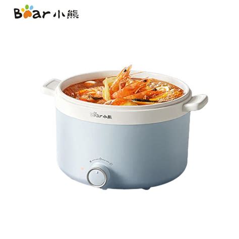 Bear DRG E17A1 1 7L Electric Skillet Steamer Mini Dormitory Hot Pot Cooking Pot Multifunction