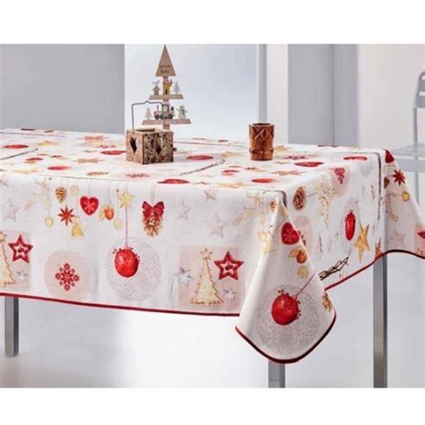 Nappe De Noel Giboulee M X M Anti Tache Et Infroissable