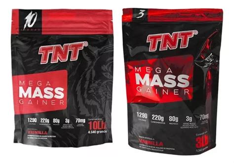 Tnt Mega Mass Gainer Libras Kg A Env O Gratis